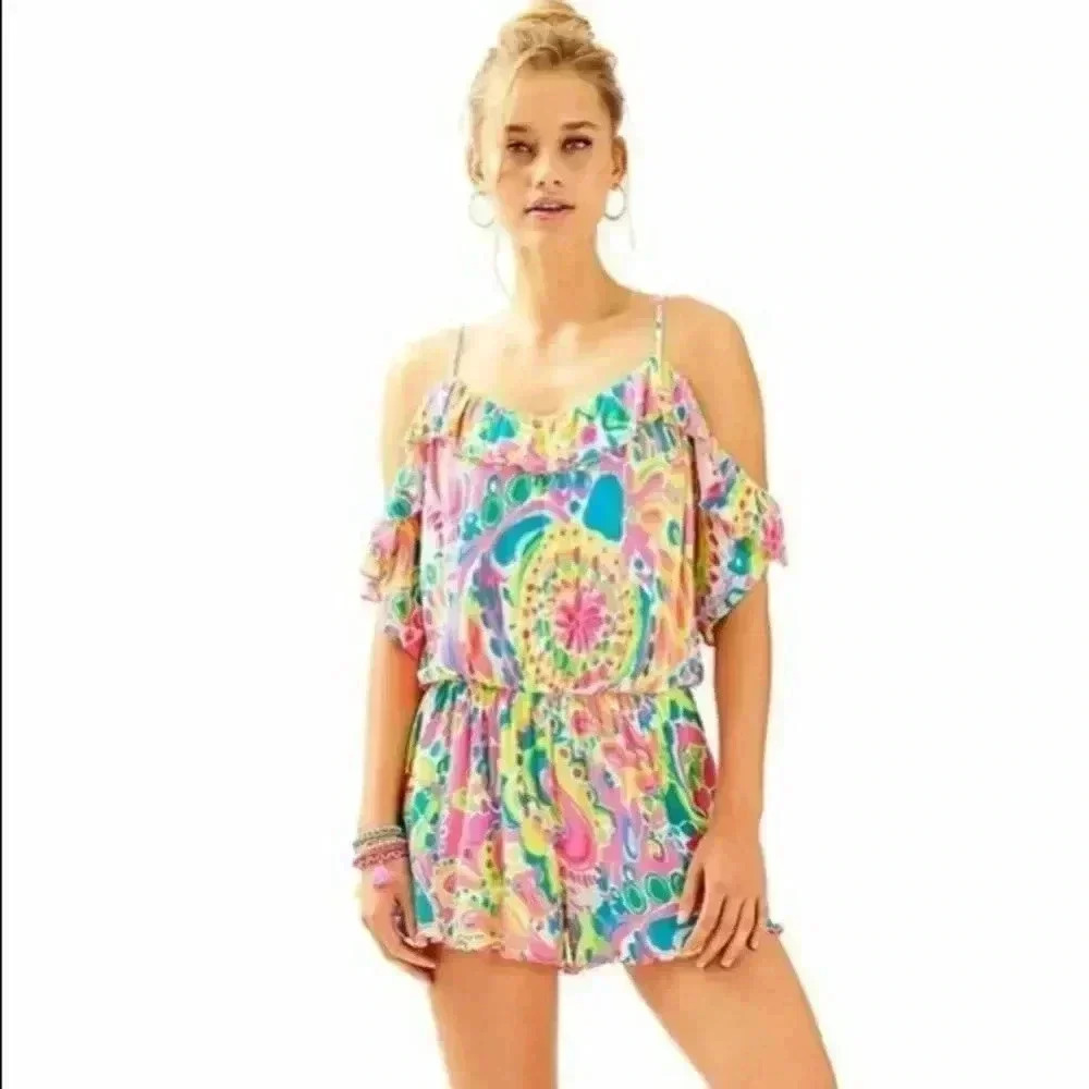 Pulitzer Fenella Romper Come Out of your Shell NWT